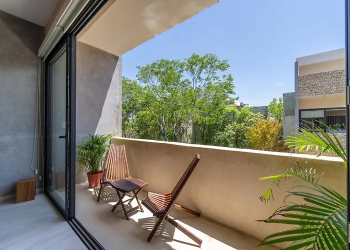 *jungle Ph W/pool, Close To Downtown & Apartamento Tulum